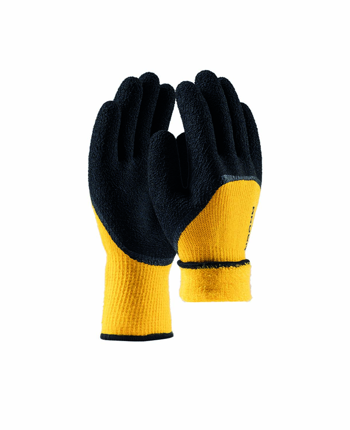 Pracovní zimní rukavice ARDON® PETRAX WINTER 3/4 - černá / žlutá,