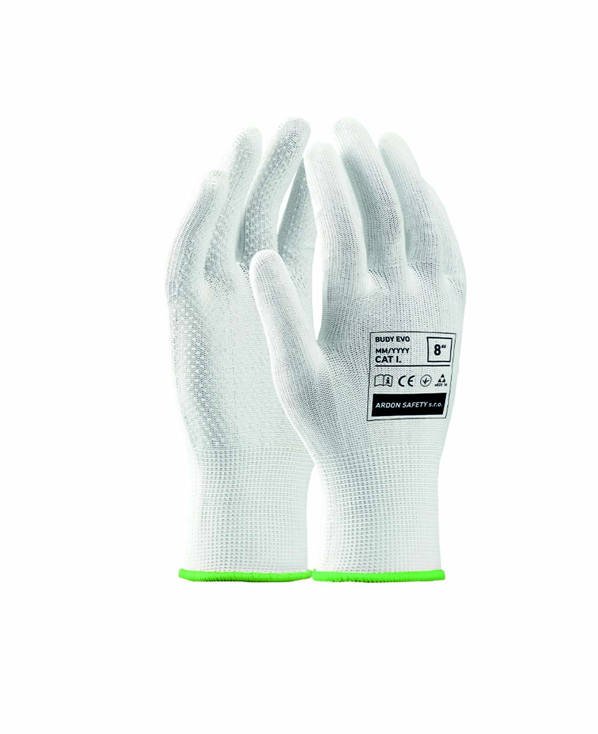 Máčené rukavice ARDON® BUDDY EVO - bílá,