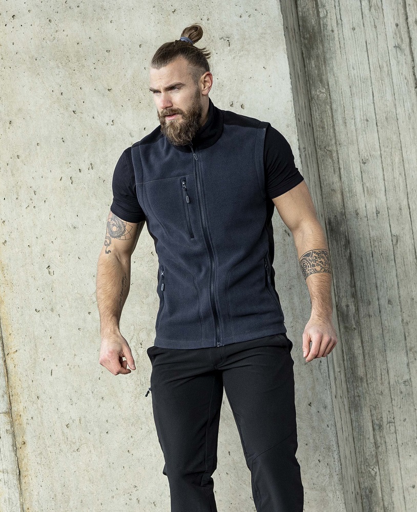 Pánská fleecová vesta ARDON® MARTIN zelená XL - antracitová