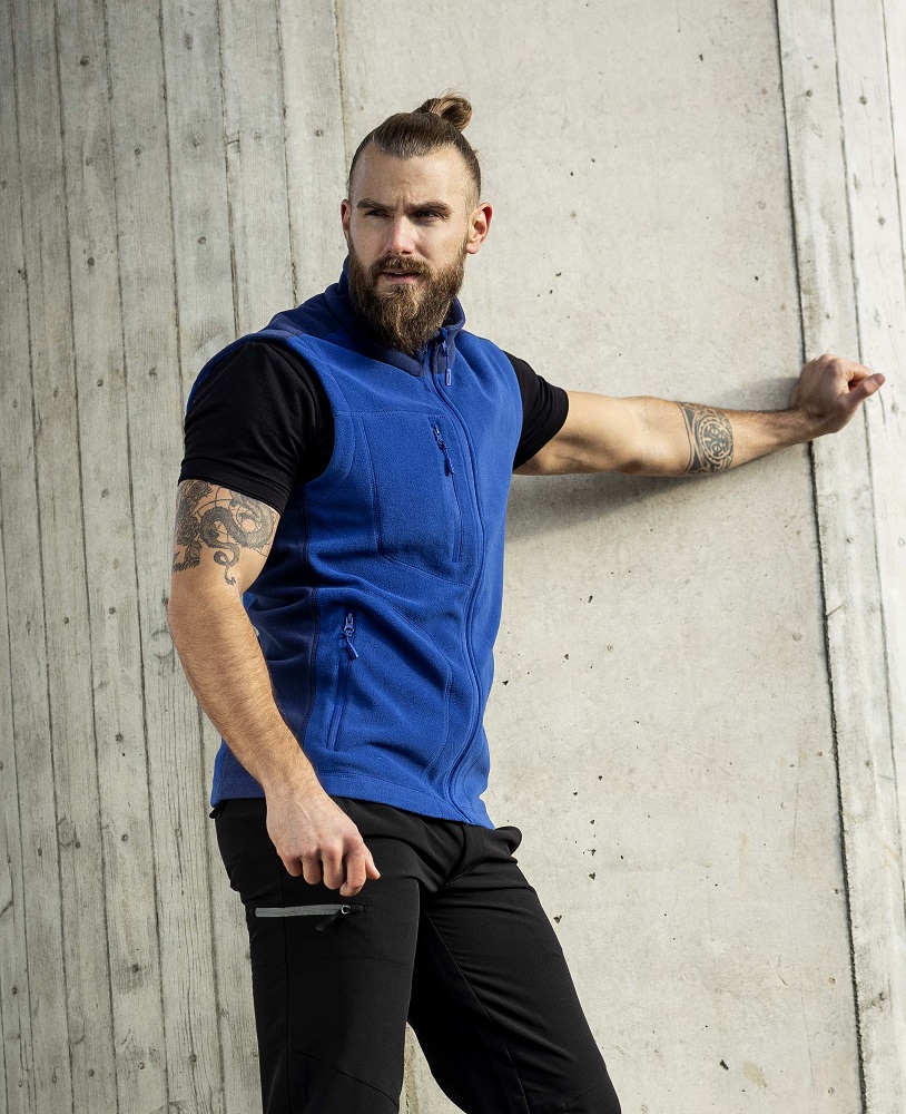 Pánská fleecová vesta ARDON® MARTIN zelená XL - středně modrá royal