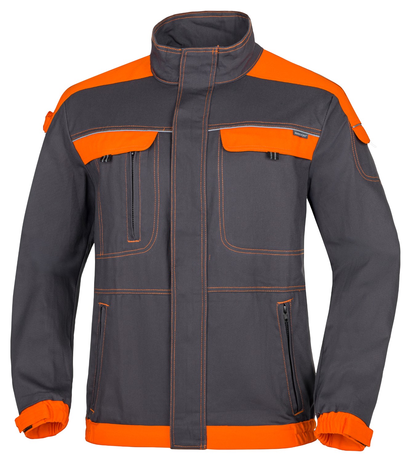 Montérková blůza ARDON® COOL TREND - šedá / oranžová