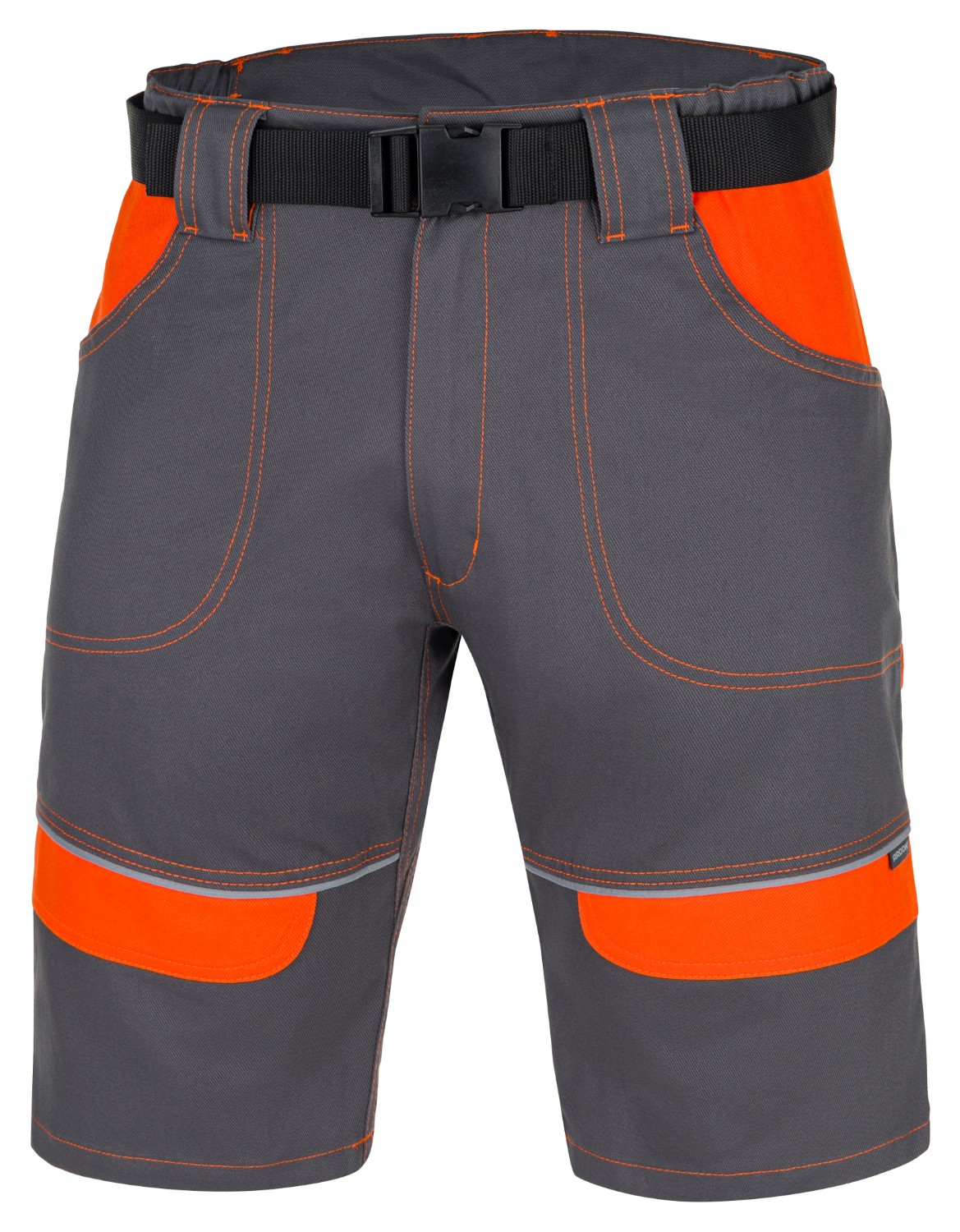 Pánské pracovní kraťasy ARDON® COOL TREND - šedá / oranžová,