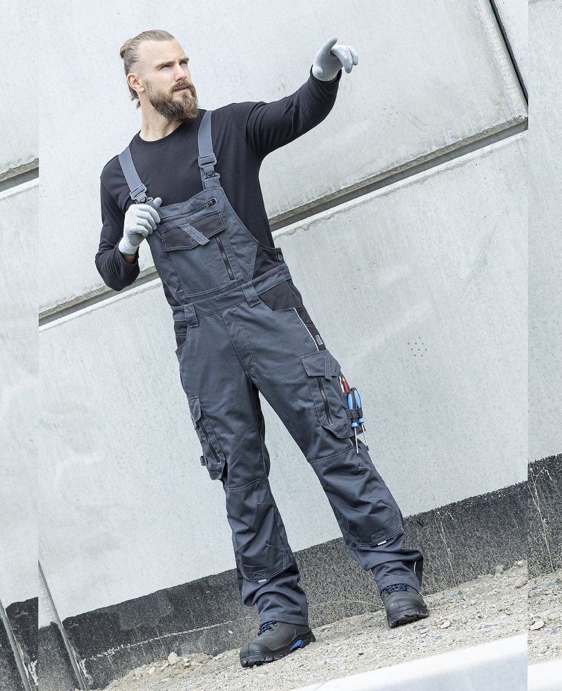 Pánské pracovní zimní kalhoty s laclem ARDON® VISION - tmavě šedá