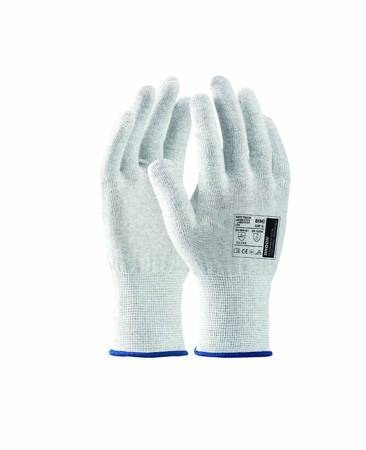 Pracovní ESD rukavice ARDON® RATE TOUCH VP - šedá,