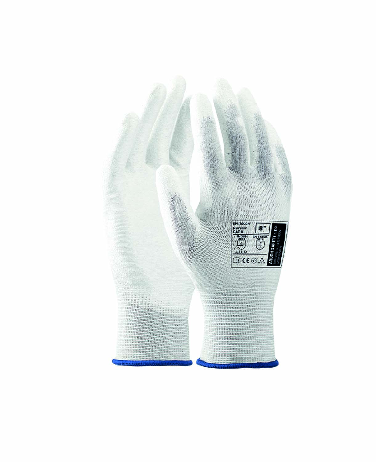 Pracovní ESD rukavice ARDON® EPA TOUCH V1 - šedá,