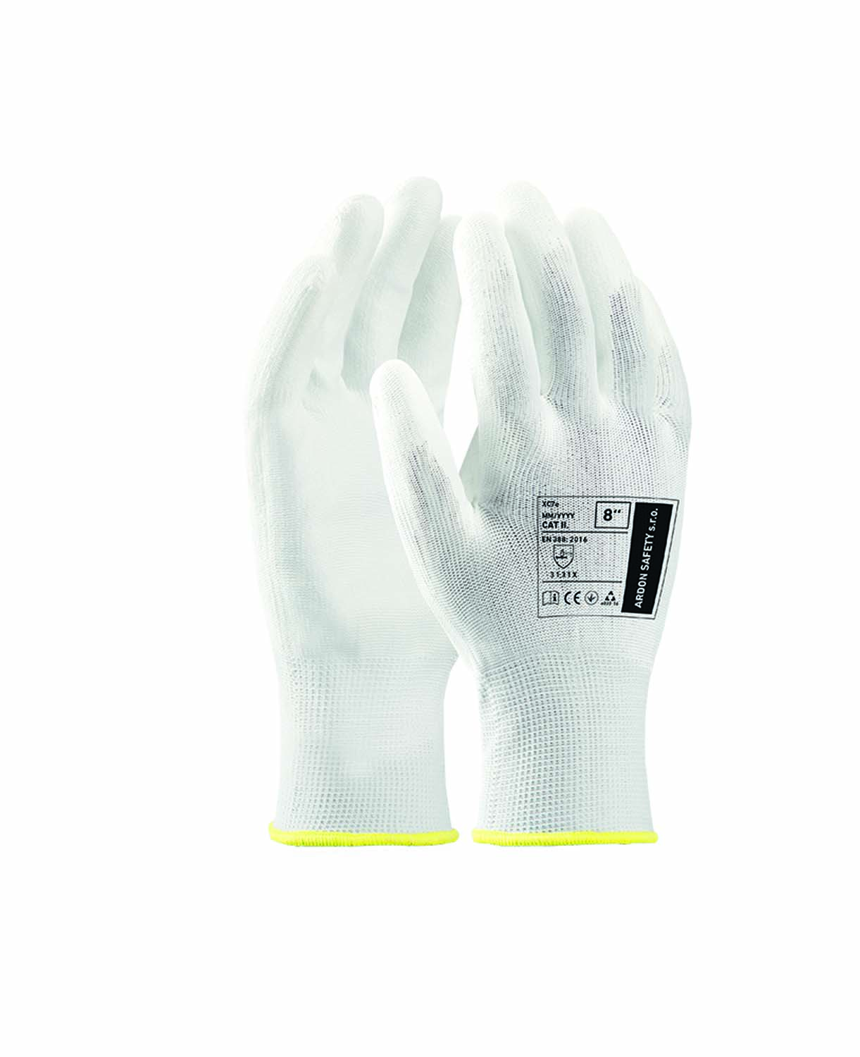 Máčené pracovní rukavice ARDON® XC7e - bílá,