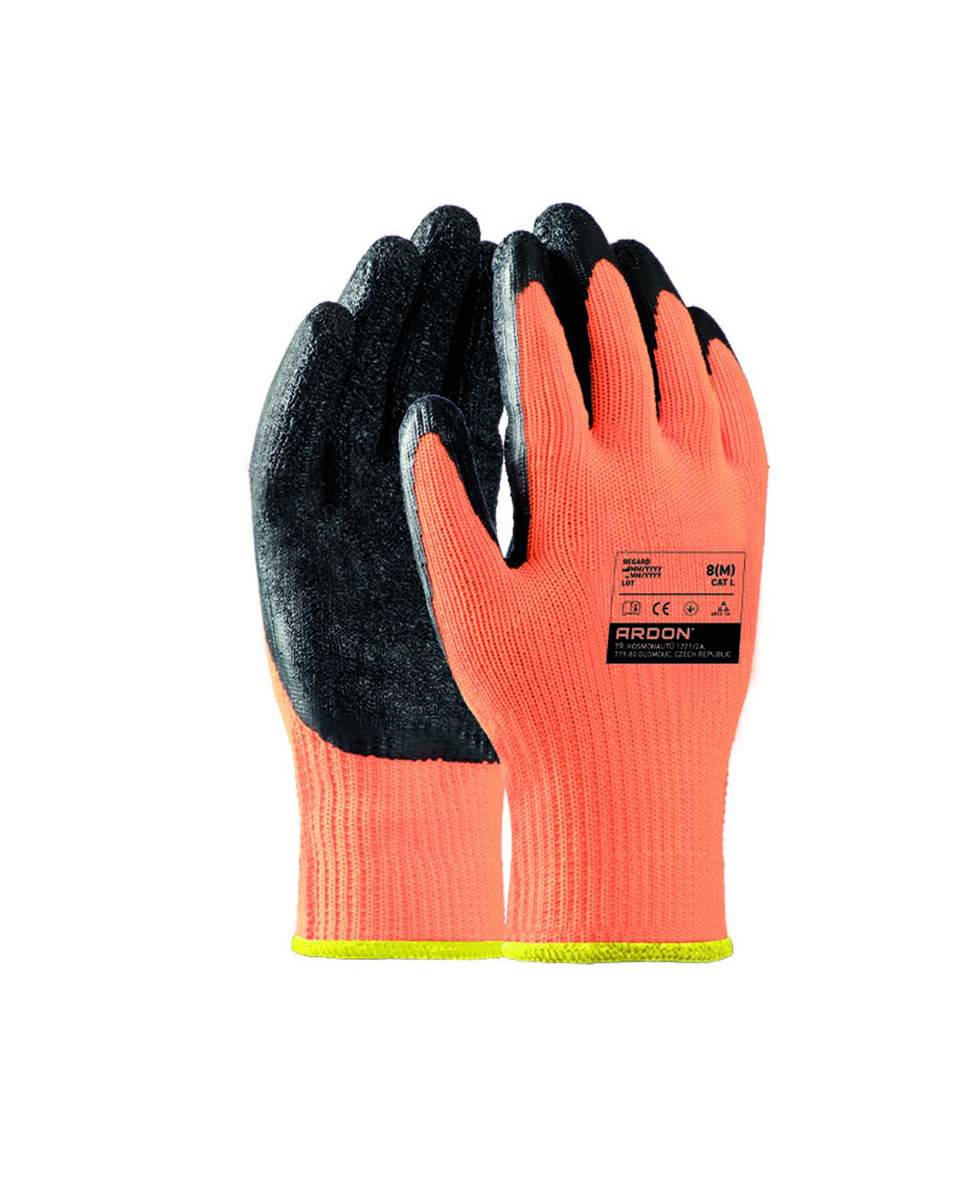 Zimní pracovní rukavice ARDON® REGARD - oranžová,