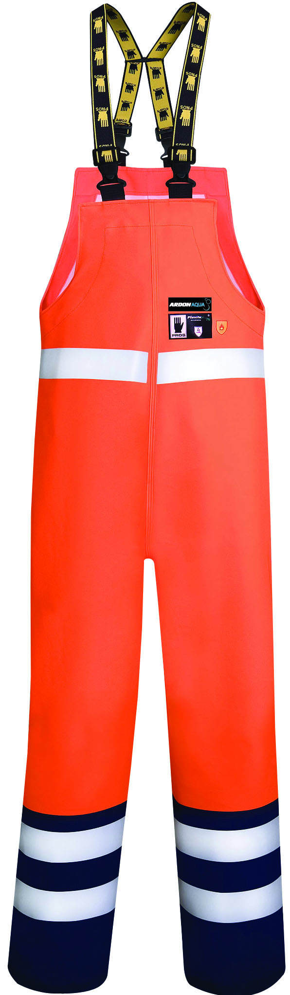 Voděodolné reflexní kalhoty s laclem ARDON® AQUA 501/A - oranžová, S