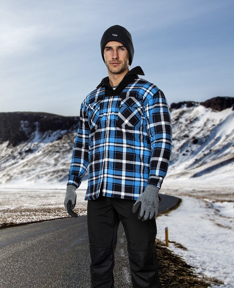 Pánská zimní flanelová košile ARDON® JONAH - modrá