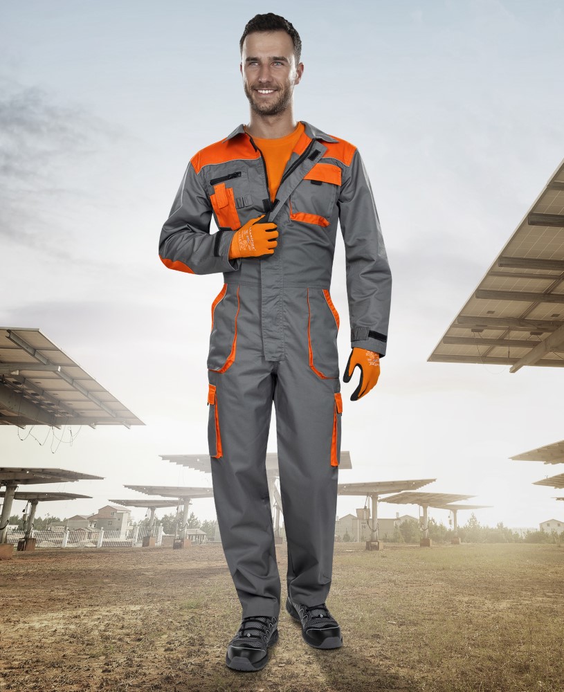 Montérkový overal ARDON® 2STRONG - šedá / oranžová,