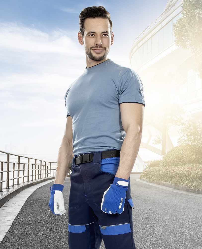 Pánské pracovní tričko s krátkým rukávem ARDON® R8ED+ - modrá