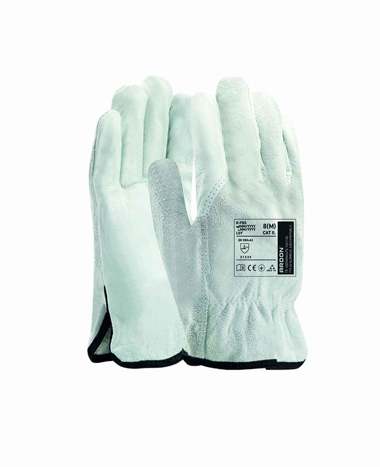 Celokožené pracovní rukavice ARDON® D-FNS V1-10 - šedá,