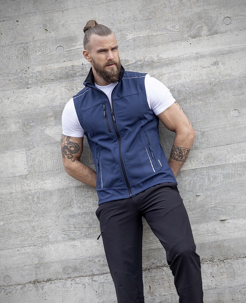 Pánská softshellová vesta ARDON® VISION - tmavě modrá