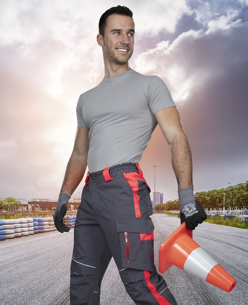 Pánské pracovní kalhoty ARDON® NEON - červená,