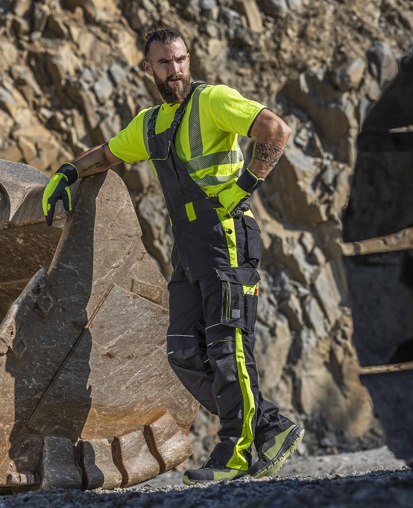 Pánské pracovní kalhoty s laclem ARDON® NEON