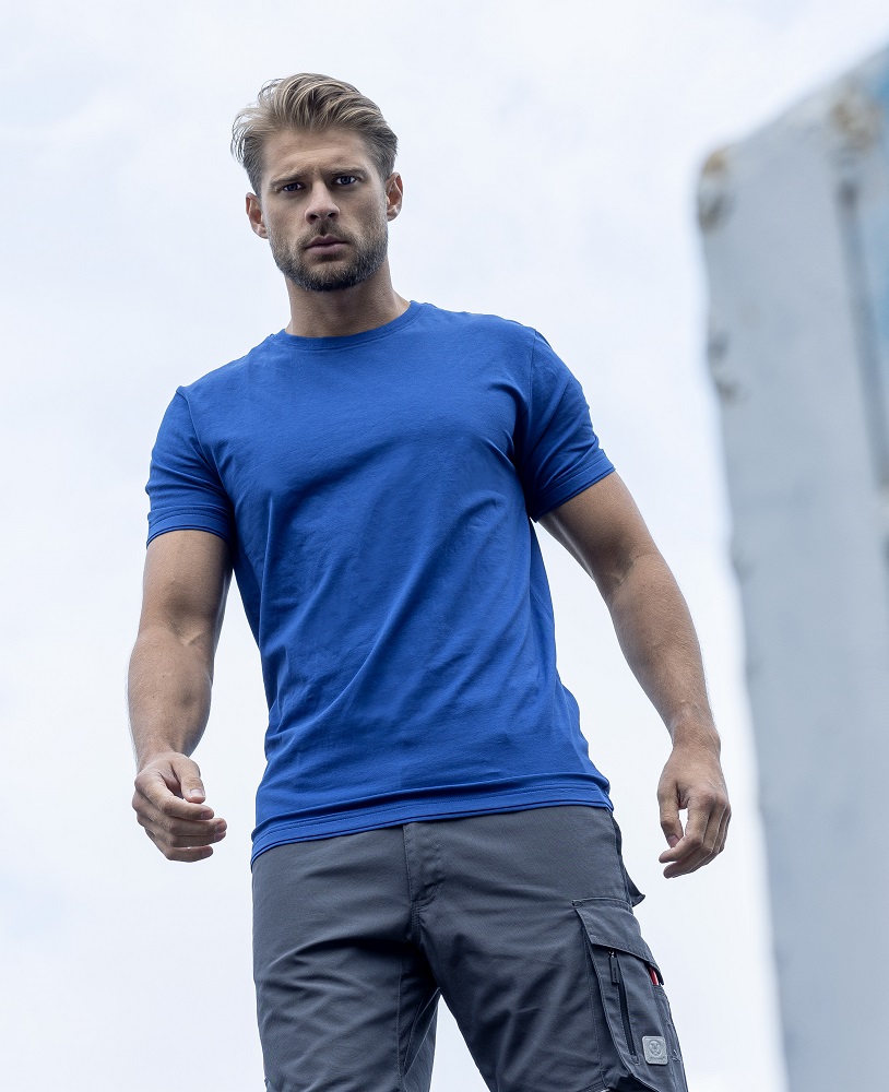 Pánské pracovní tričko s krátkým rukávem ARDON® TRENDY - středně modrá royal