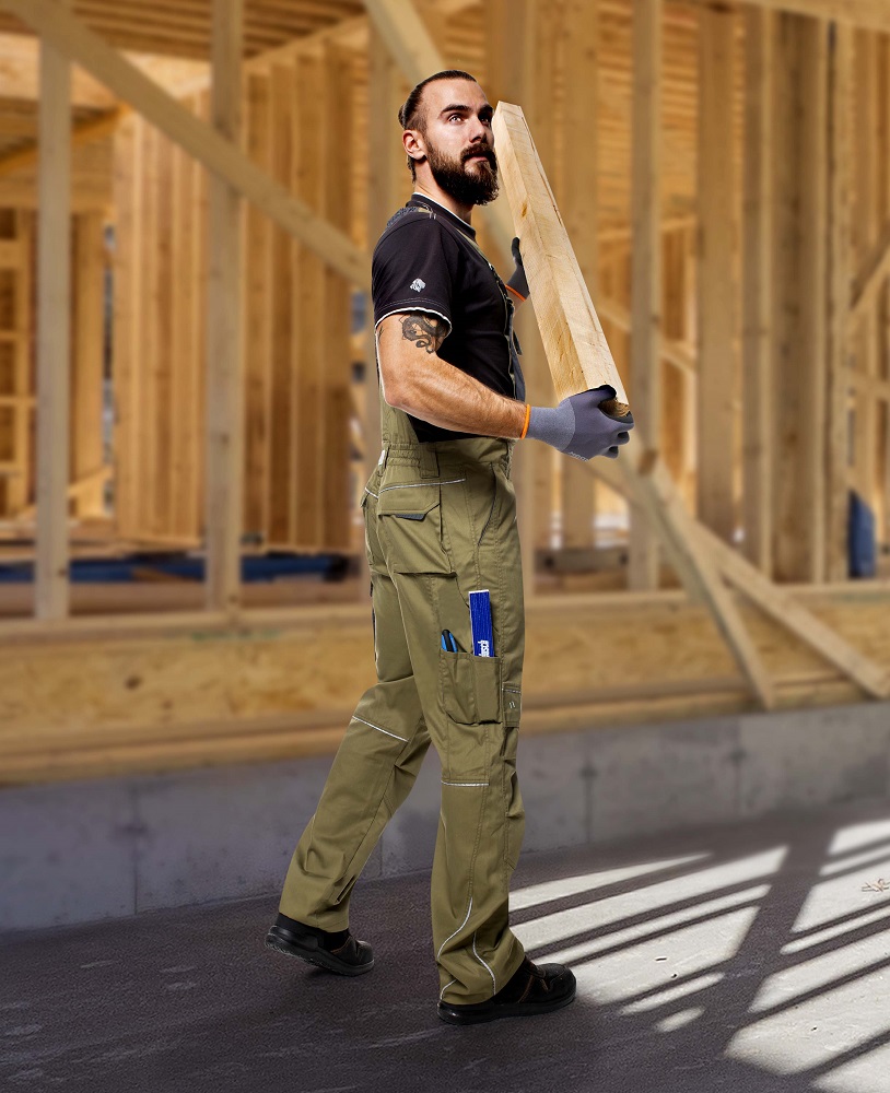 Pánské prodloužené pracovní kalhoty s laclem ARDON® SUMMER