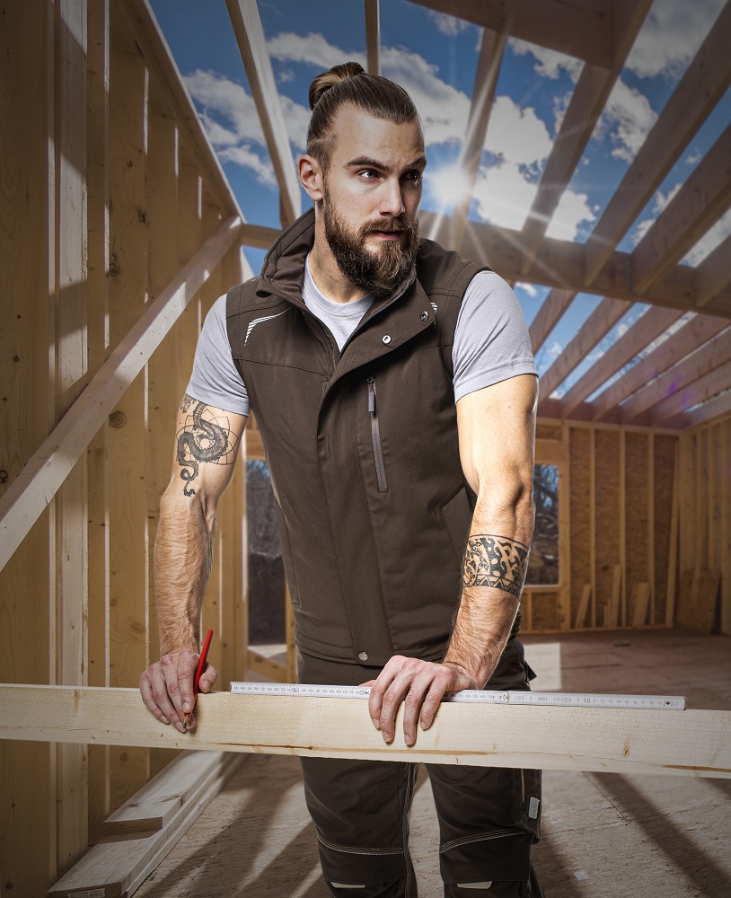 Pánská softshellová vesta ARDON® R8ED+ - hnědá,