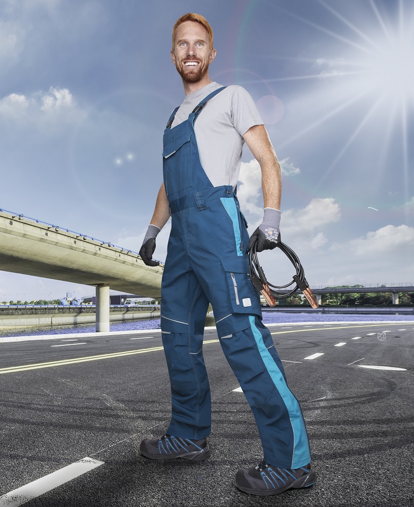 Pánské pracovní kalhoty s laclem ARDON® URBAN - modrá, 46