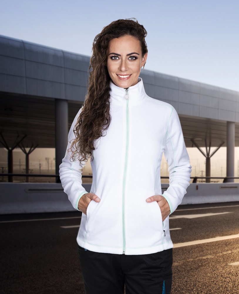 Dámská fleecová mikina ARDON® FLORET - bílá