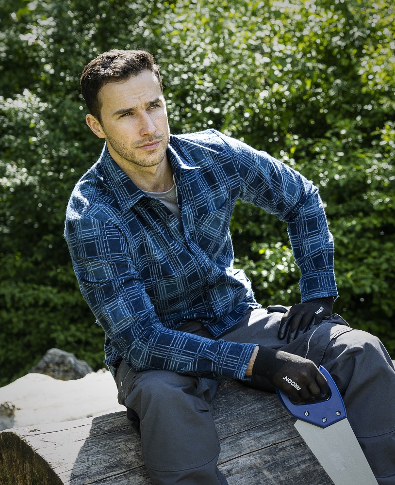 Pánská flanelová košile ARDON® URBAN+ - tmavě modrá