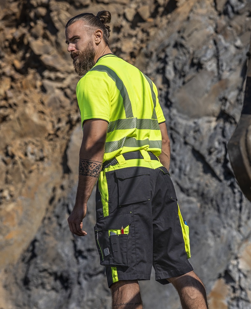 Pánské pracovní kraťasy ARDON® NEON - žlutá,