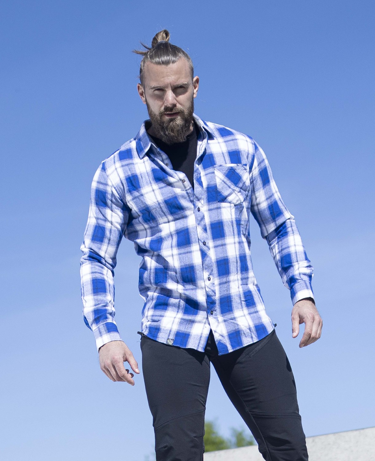 Pánská košile ARDON® OPTIFLANNELS - středně modrá royal