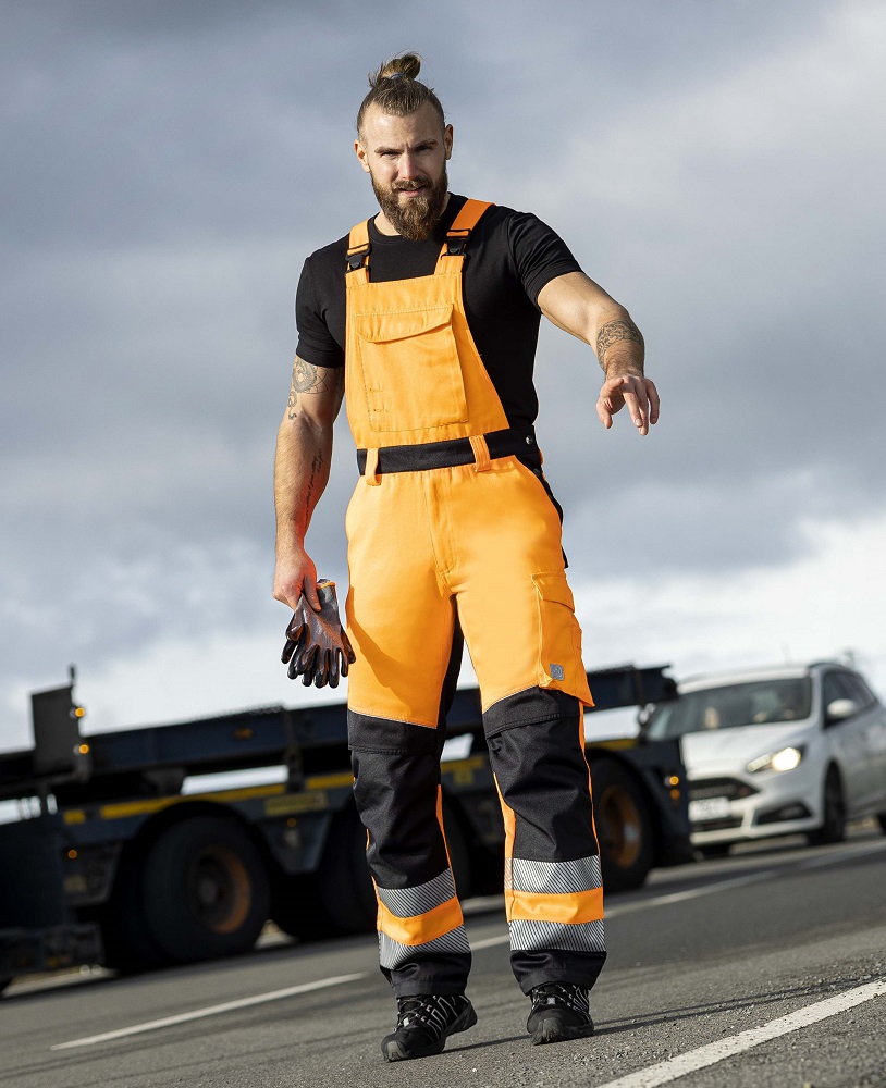 Pánské pracovní reflexní kalhoty s laclem ARDON® SIGNAL+