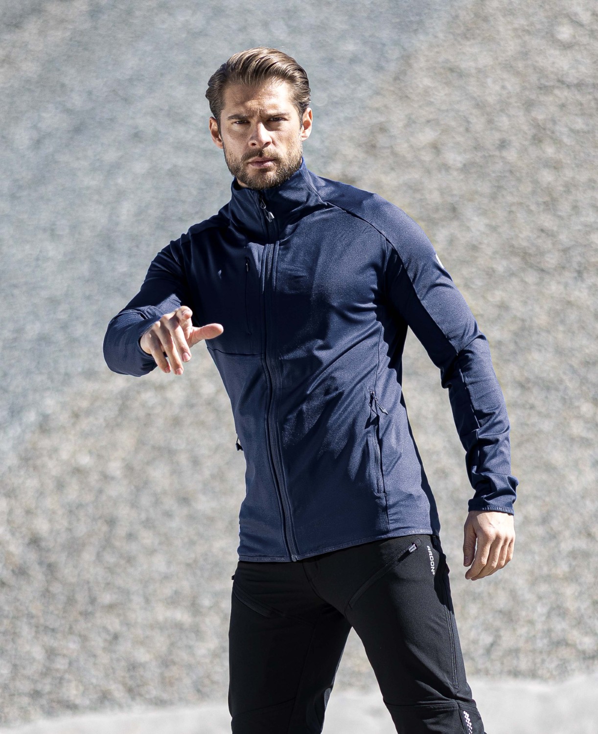 Pánská funkční mikina ARDON® BREEFFIDRY - tmavě modrá