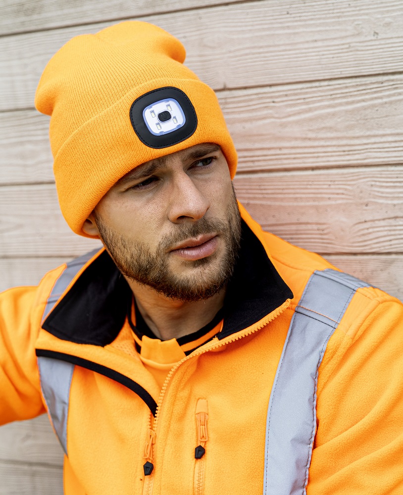 Čepice ARDON® BOAST s LED svítilnou - oranžová, uni