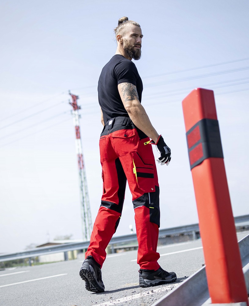 Pánské pracovní kalhoty ARDON® 4Xstretch® - červená,
