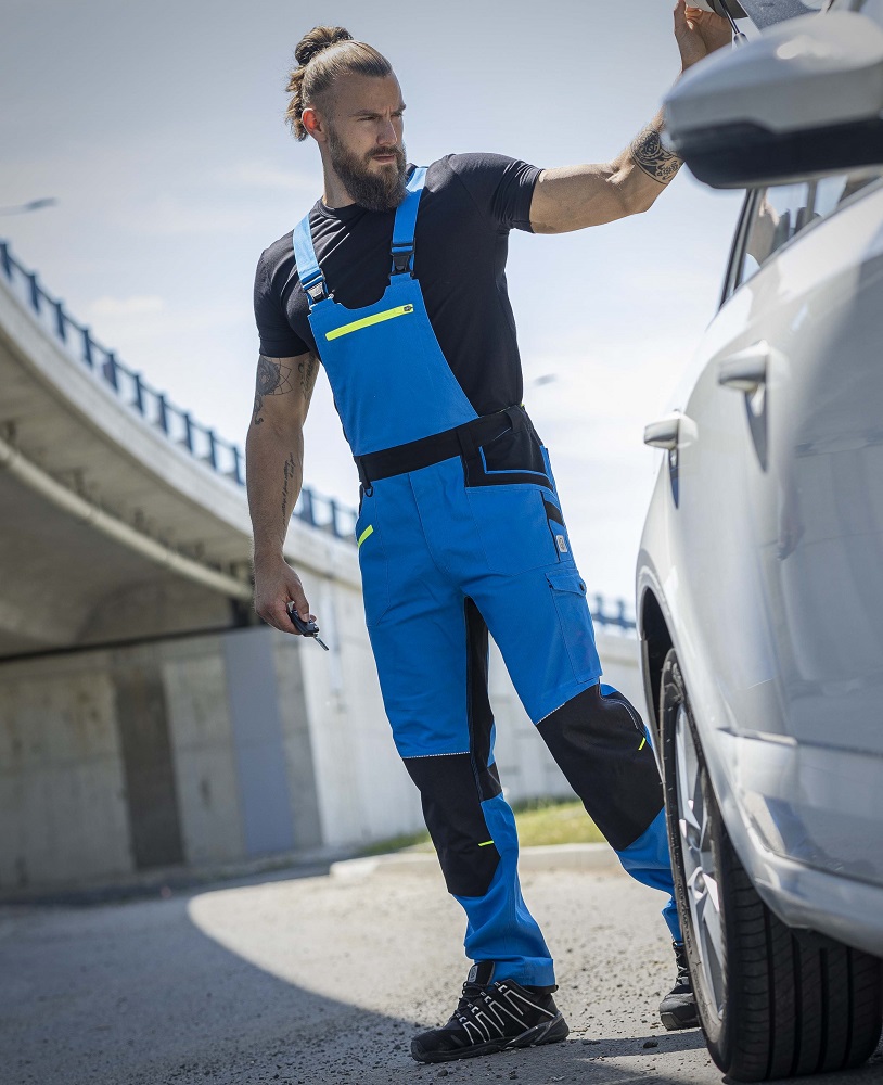 Pánské pracovní kalhoty s laclem ARDON® 4Xstretch®