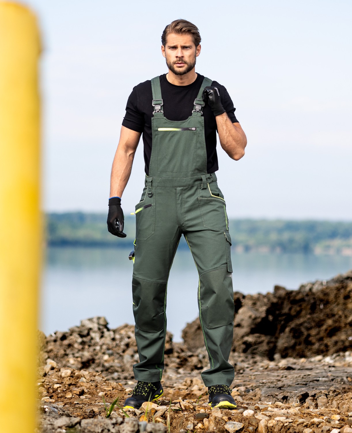 Pánské pracovní kalhoty s laclem ARDON® CREATRON®