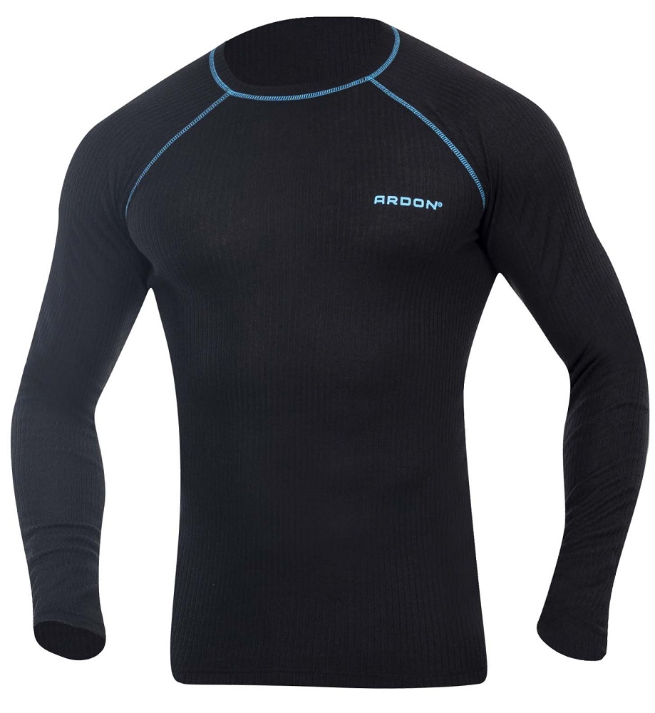 Funkční tričko s dlouhým rukávem ARDON® SPRINGI - černá / modrá