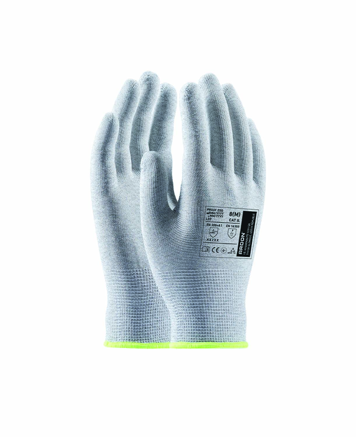 Pracovní ESD rukavice ARDON® PROOF ESD - šedá,