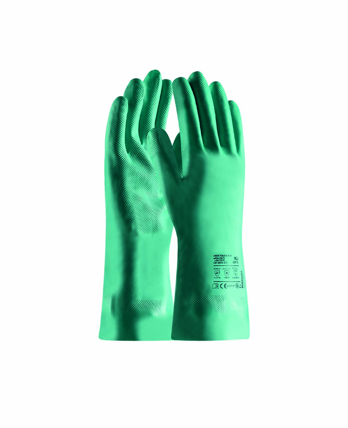 Chemické rukavice ARDON® CHEM TOUCH N-II. - zelená,