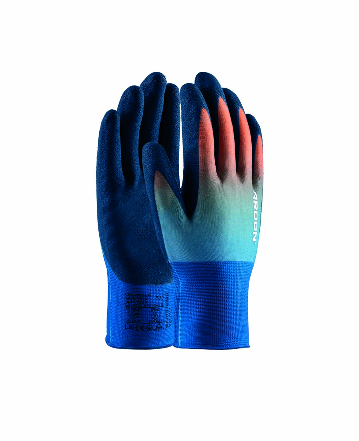Máčené pracovní rukavice ARDON® CREATRON® - modrá,