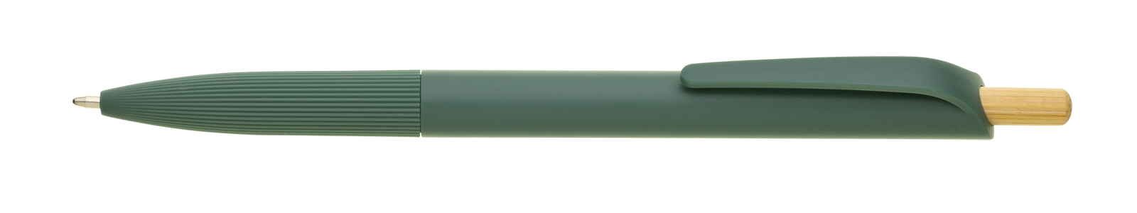 Plastové kuličkové pero VERDANA RABS z recyklovaného materiálu - zelená