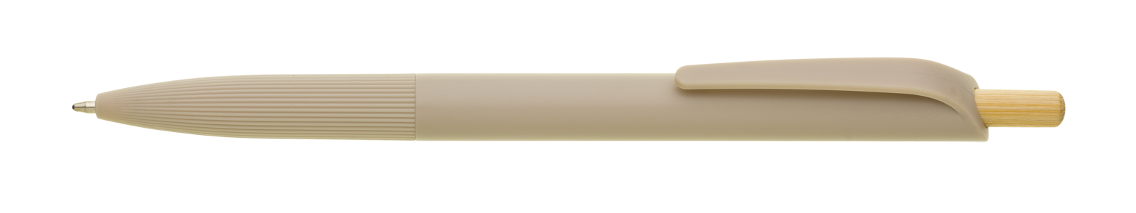 Plastové kuličkové pero VERDANA RABS z recyklovaného materiálu - hnědá