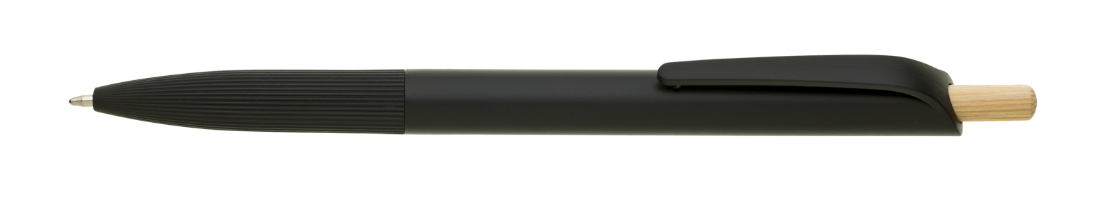 Plastové kuličkové pero VERDANA RABS z recyklovaného materiálu - černá