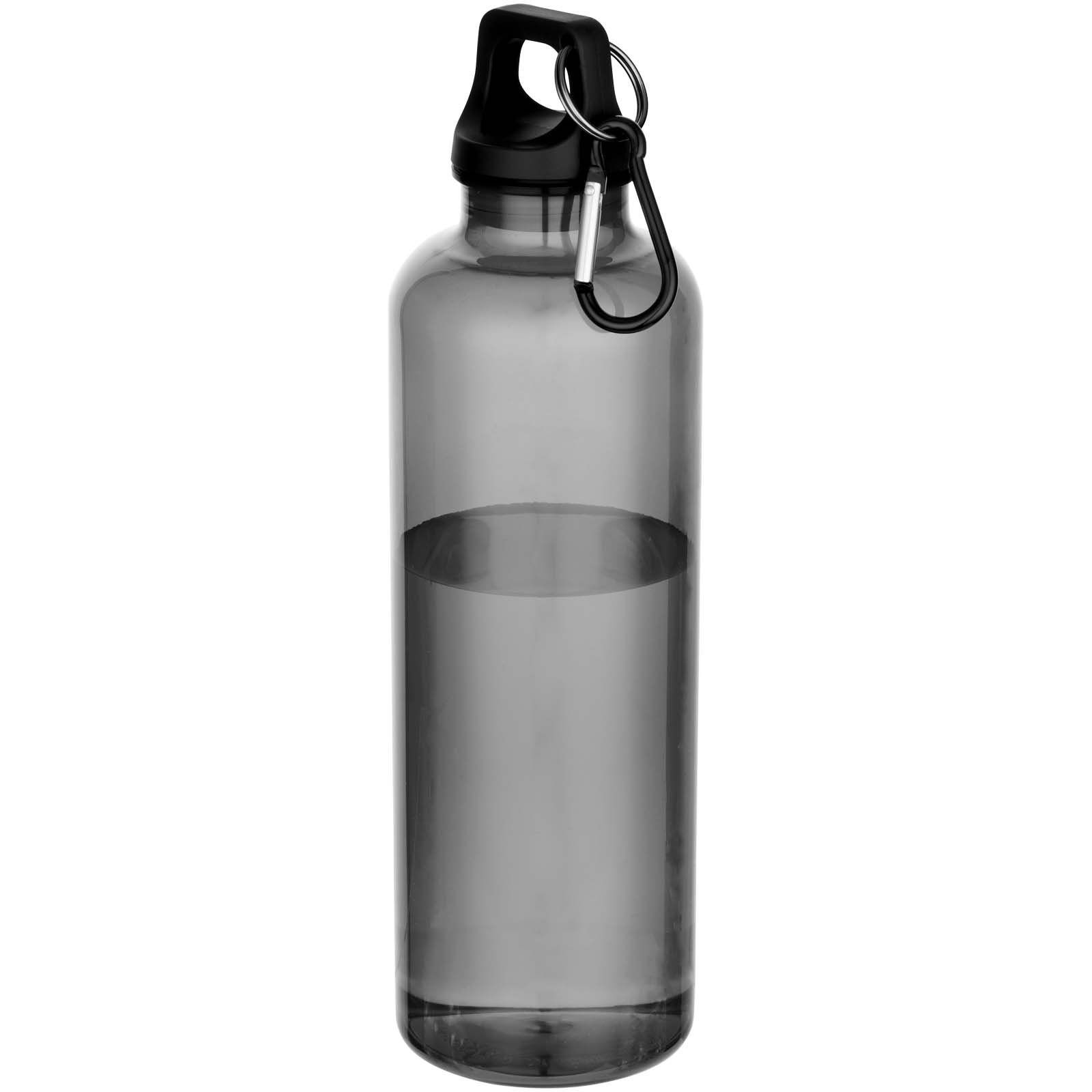 Lahev Unbranded 750ml láhev na vodu Oregon z recyklovaného plastu RCS s karabinou Solid black