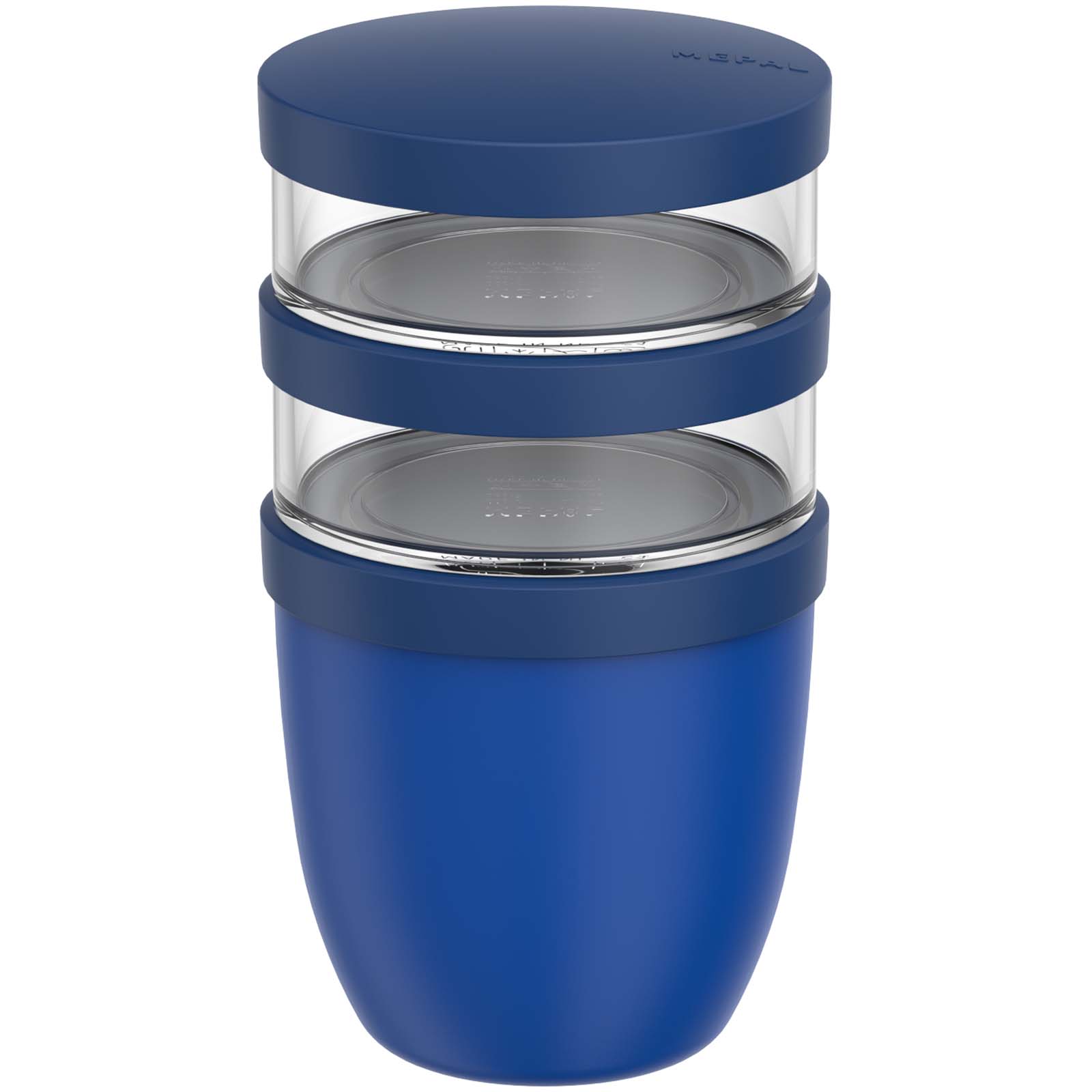 Dóza a lunchbox Mepal Mepal Ellipse 3dílný hrnec na oběd o objemu 500 ml + 2 × 200 ml Vivid Blue