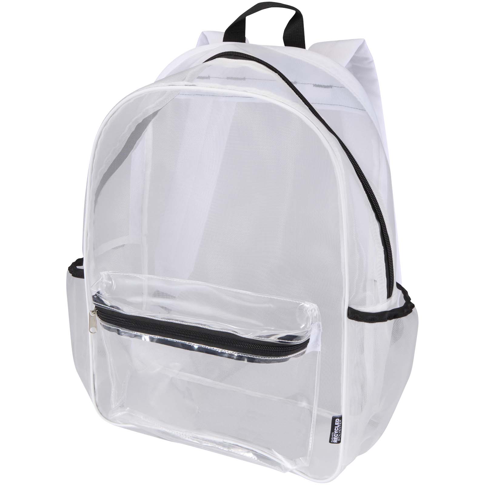 Batoh Unbranded Mesh batoh z GRS recyklovaného materiálu, 18 l White