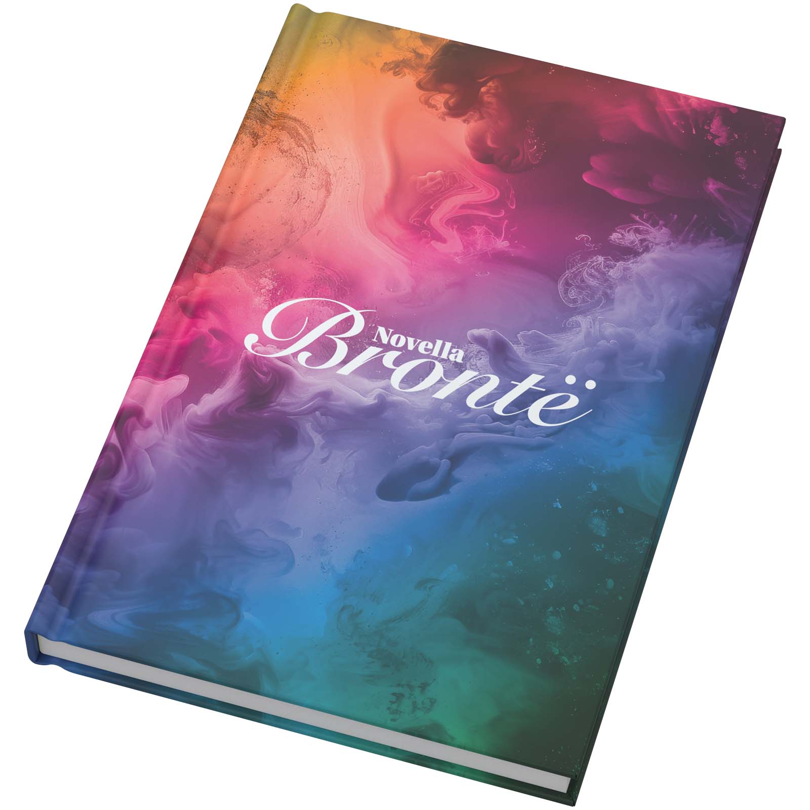 Zápisník Unbranded Poznámkový blok Novella Brontë formátu A5 s matnou pevnou vazbou – 100 listů White