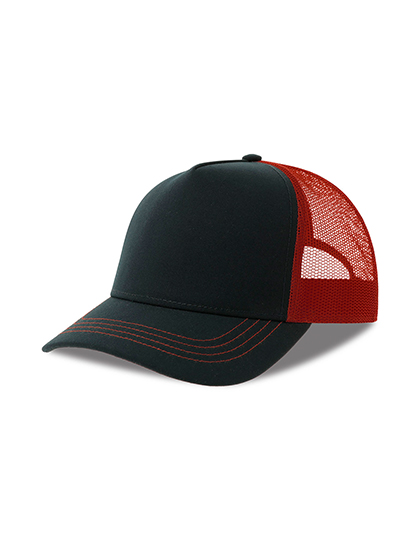 Kšiltovka Atlantis Headwear Rapper Canvas Cap Recycled, Navy, Burgundy