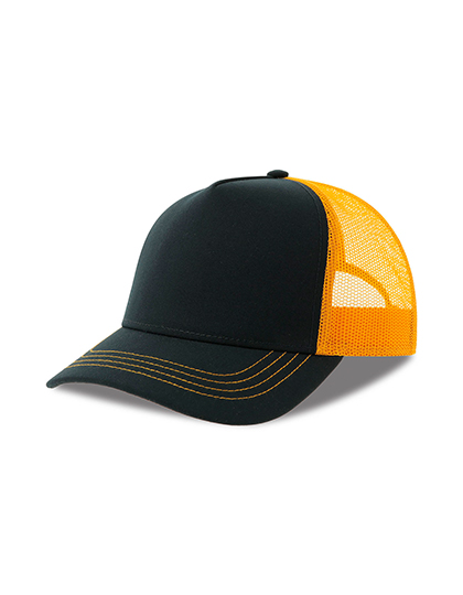 Kšiltovka Atlantis Headwear Rapper Canvas Cap Recycled, Navy, Yellow