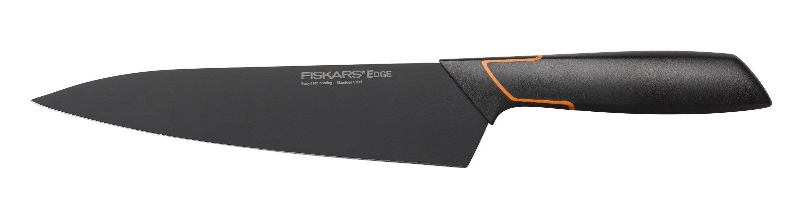 Velký kuchařský nůž Fiskars Edge, 19 cm - černá