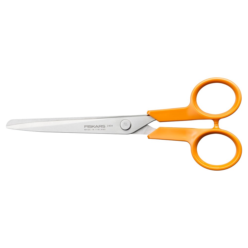 Nůžky na papír Fiskars, 16 cm - oranžová