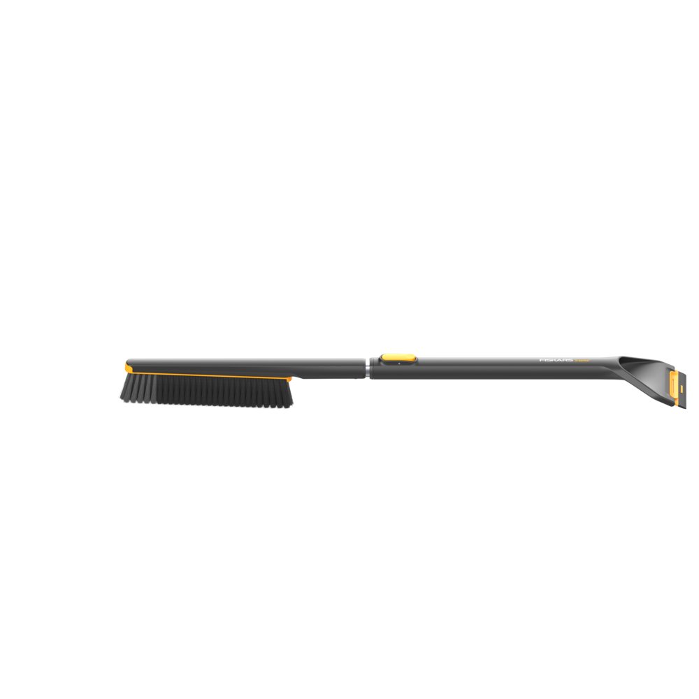 Teleskopická autoškrabka se smetáčkem Fiskars X-series™ - černá