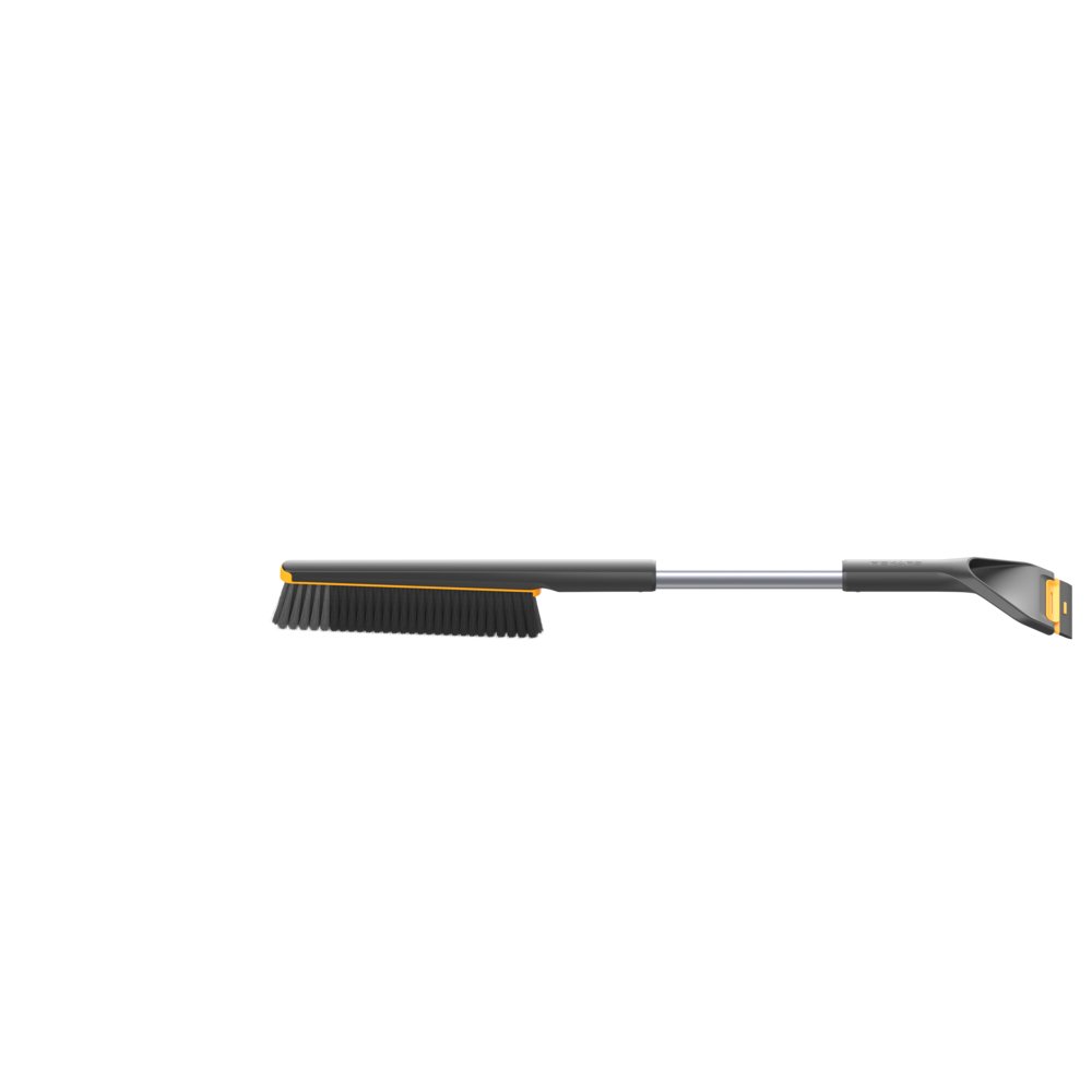 Dlouhá autoškrabka se smetáčkem Fiskars Plus - černá